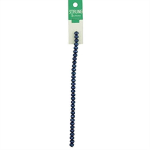 AussieSuperStore Jewellery Making Supplies Square Facet Pearl Dark Blue Strung Beads Square Facet Pearl Dark Blue Strung Beads | Jewellery Making Beads | Jewellery Making Supplies 9323823204990 BBS19024